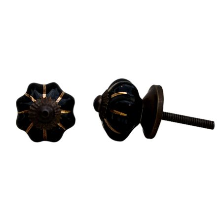 Black Gold Line Small Knob